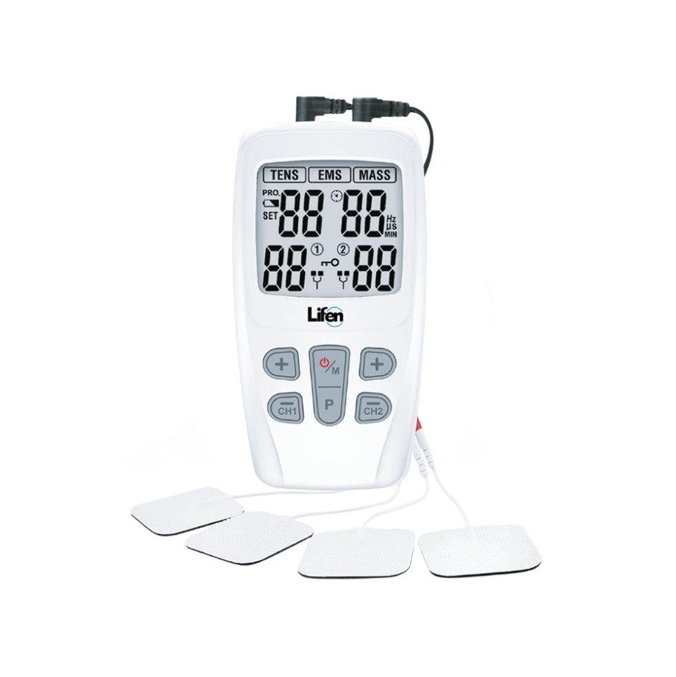Set digital de electroterapia Lifen, R-C4D, Tens + Ems + Masajeador, Caja x 1 LIFEN Estuche x 1 Set digital de electroterapia Lifen, R-C4D, Tens + Ems + Masajeador, Caja x 1 LIFEN Estuche x 1