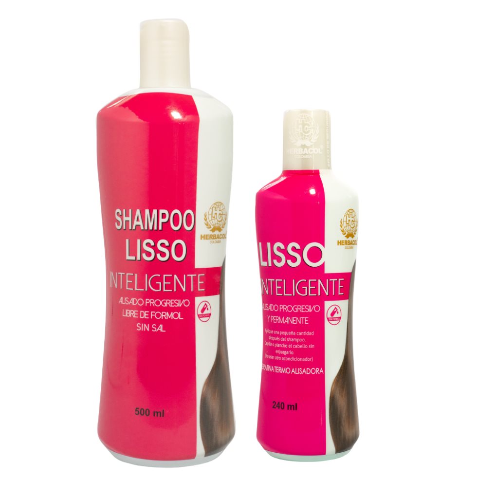 DÚO LISSO INTELIGENTE HERBACOL FRASCO x 2 Este kit es perfecto para combatir el frizz.
