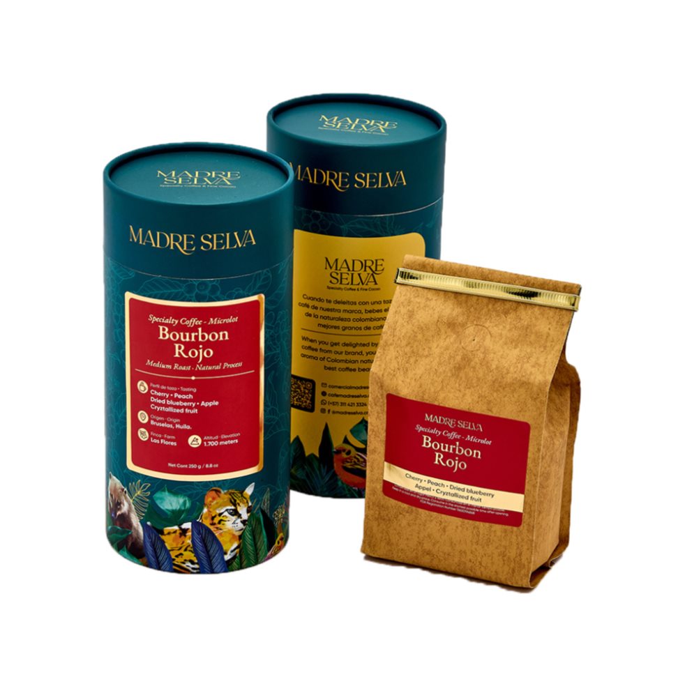 Café Bourbon Rojo Madre selva Molido x 1 Café Bourbon Rojo Madre selva Molido x 1