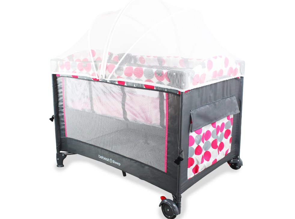 Baby Colecho Sleep Pink Dots Bebesit Estandar Con Accesorios x 1  