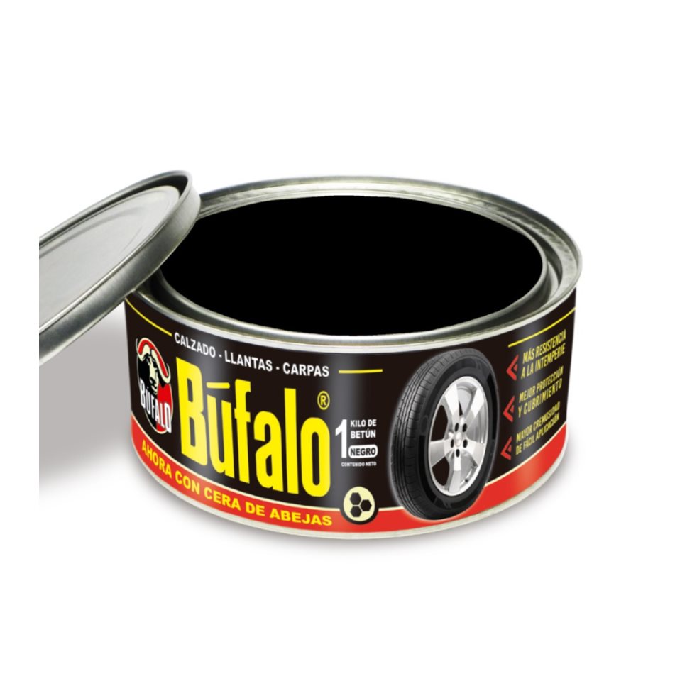 Betún Búfalo Kilo Negro X 1.000 Gr BÚFALO Lata x 1 Und