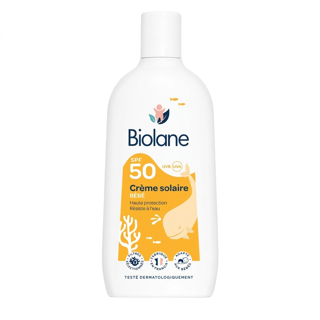 PROTECTOR SOLAR PARA BEBE SPF50 CREMA X 200 ML BIOLANE TARRO x 1 UND, 200 ML PROTECTOR SOLAR PARA BEBE SPF50 CREMA X 200 ML BIOLANE TARRO x 1 UND, 200 ML