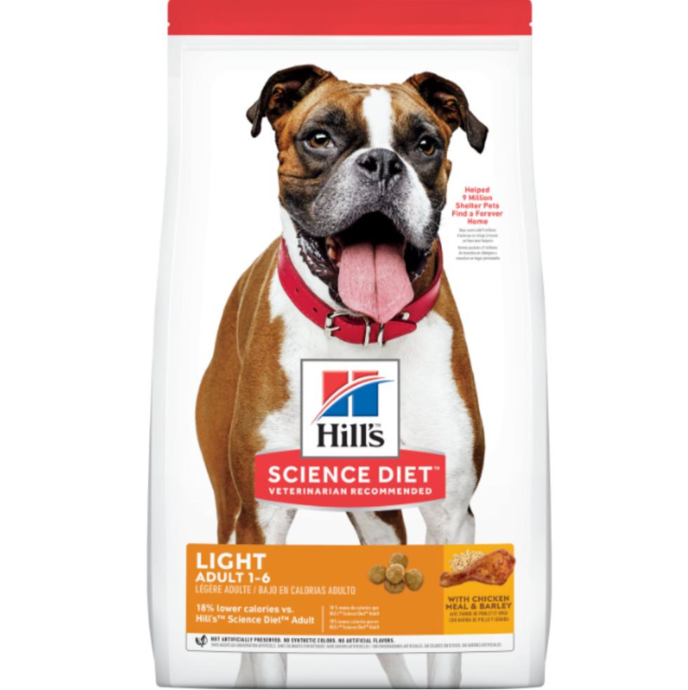 HILLS C ADULTO LIGHT OB 30 LB Hills Bolsa x 1 El alimento seco para perros Hill's Science Diet Adult Light es nutrición precisa para perros adultos menos activos que requieren un alimento bajo en calorías para mantener un peso y estilo de vida sa