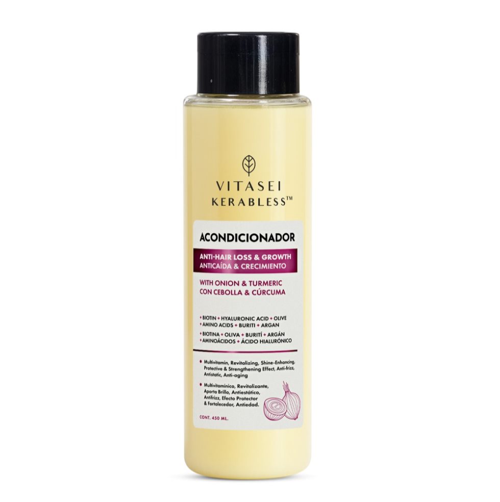 Acondicionador De Crecimiento Con Cebolla Y Cúrcuma 450ml VITASEI BEAUTYBOOST Frasco x 1 Acondicionador De Crecimiento Con Cebolla Y Cúrcuma 450ml VITASEI BEAUTYBOOST Frasco x 1