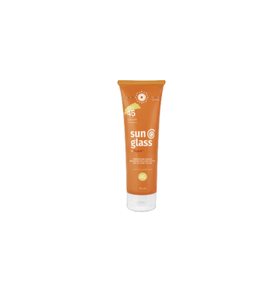 Protector Solar Fagron Sunglass gel con color SPF 45 Tubo colapsible 80 g SUNGLASS TUBO COLAPSIBLE x 80 G