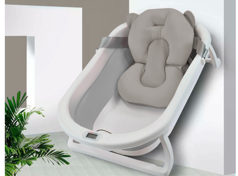 BAÑERA BEBÉ COJÍN HAPPY BABY HAWAI GRIS HAPPY BABY Caja individual x 1  