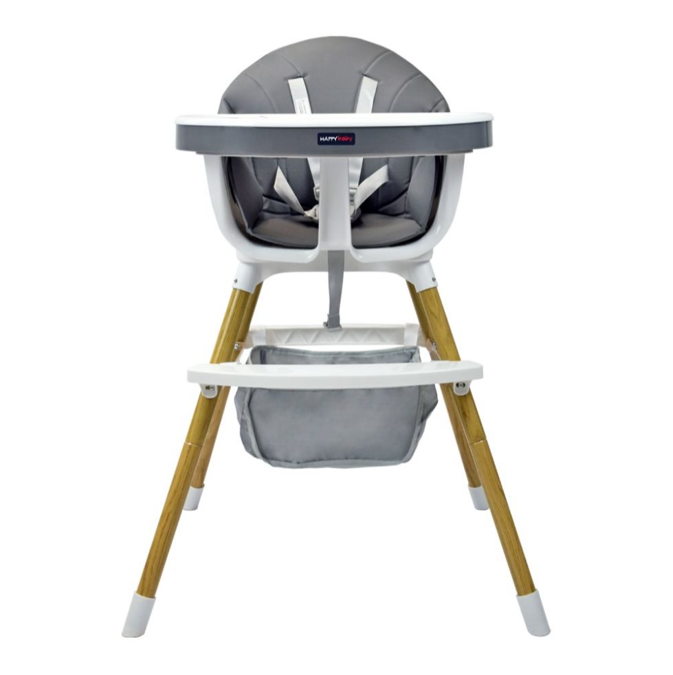 Silla Comedor Bebé 2en1 Happy Baby Rock Gris HAPPY BABY Caja x 1 Silla Comedor Bebé 2en1 Happy Baby Rock Gris HAPPY BABY Caja x 1