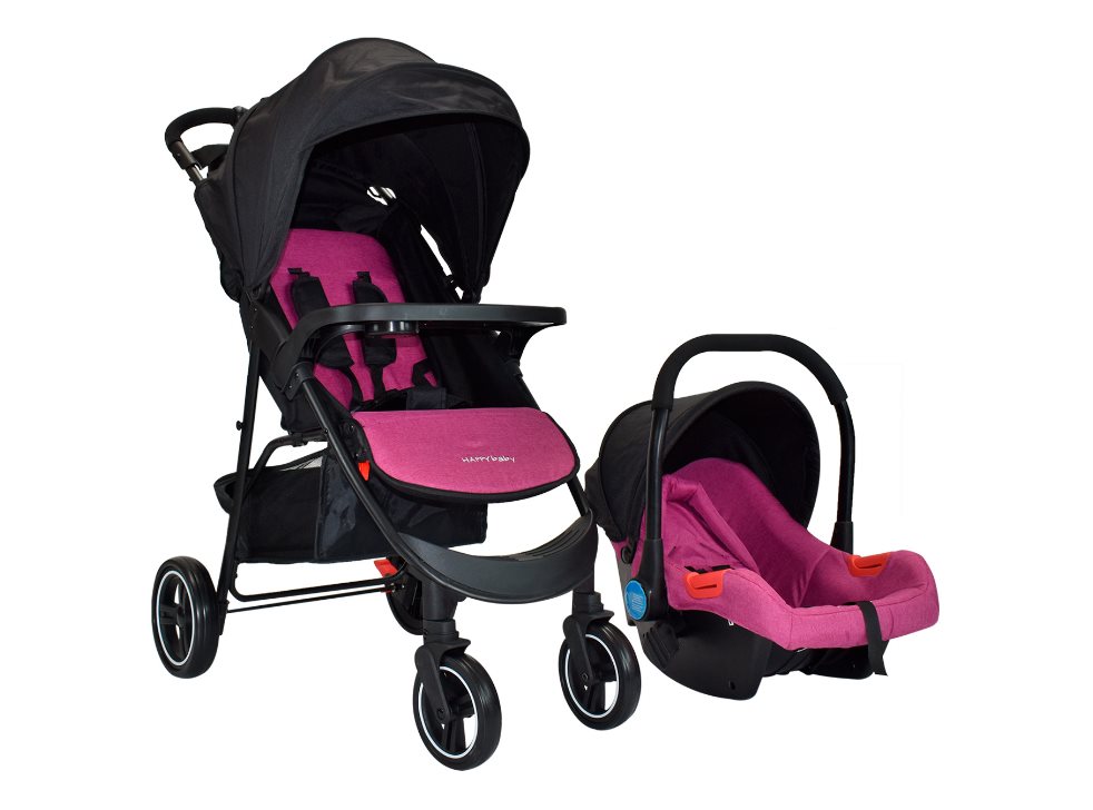 COCHE BEBE TRAVEL SYSTEM HAPPY BABY YOU ROSADO HAPPY BABY Caja individual x 1  