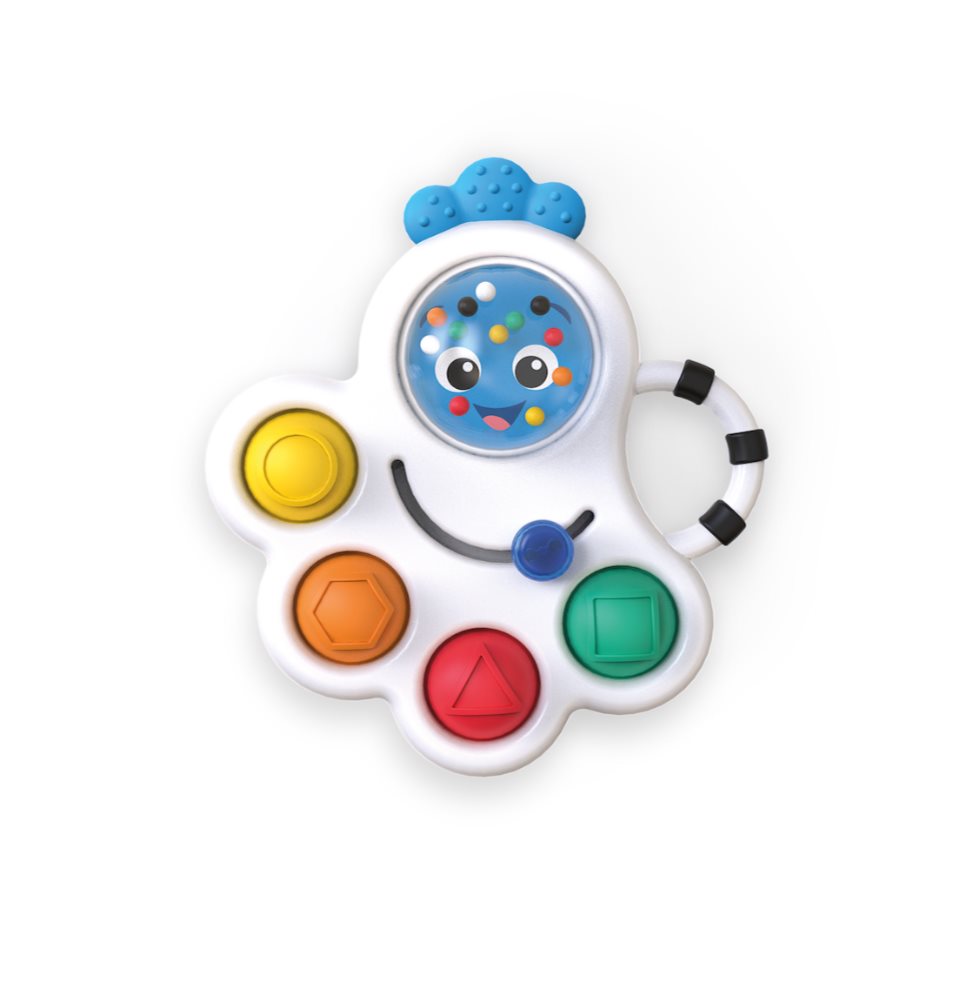 Juguete Sensorial Octo-Push Bubble Baby Einstein 12684 Baby Einstein Caja x 1 Con un diseño 3 en 1, Shape Pops de Opus es un mordedor, sonajero y juguete sensorial que seguramente captará y mantendrá la atención de tu pequeño. Sus puntos de burbujas vibrantes y suaves son muy 