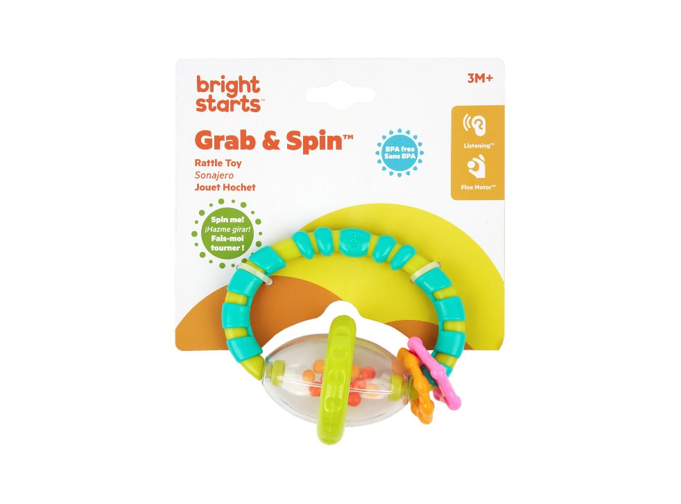 JUGUETE BEBE SONAJERO SPING PEG TOY BRIGHT STARTS 8533 Bright Starts blister x 1 