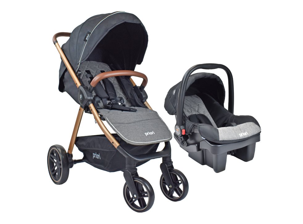 COCHE BEBE TS PRIORI MAVERICK NEGRO CON GRIS PRIORI CAJA INDIVIDUAL x 1  