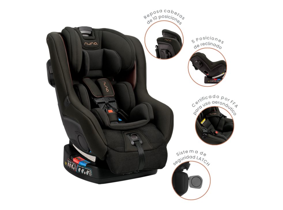 SILLA PARA CARRO NUNA BEBE RAVA RIVETED NUNA CAJA INDIVIDUAL x 1  