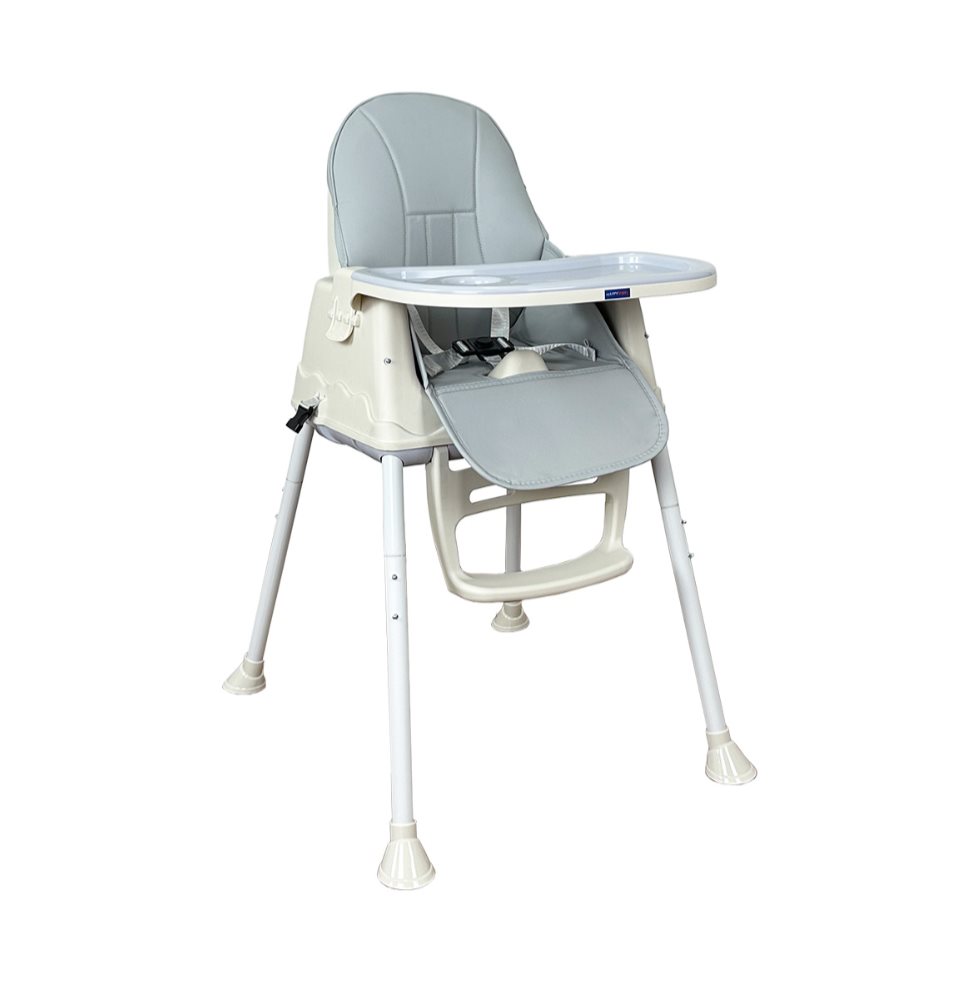 Silla comedor bebe 4en1 Happy Baby Zoe Gris HAPPY BABY Caja x 1 Comedor Happy Baby 4 en 1:  silla alta, silla baja y booster con ruedas, apto para edades de 6 meses a 36 meses cuenta con cinturón de seguridad, bandeja extraible con porta vaso y reposapiés.