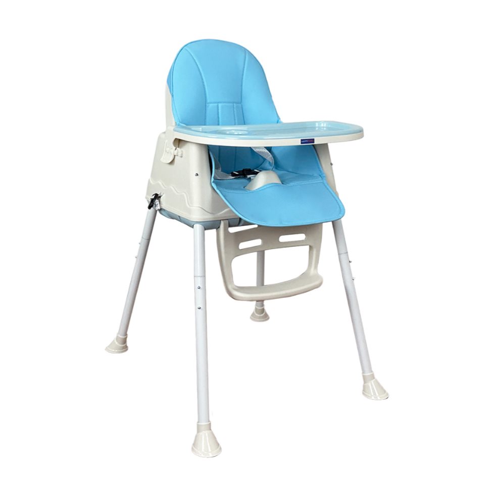 Silla comedor bebe 4en1 Happy Baby Zoe Azul HAPPY BABY Caja x 1 Comedor Happy Baby 4 en 1:  silla alta, silla baja y booster con ruedas, apto para edades de 6 meses a 36 meses cuenta con cinturón de seguridad, bandeja extraible con porta vaso y reposapiés.
