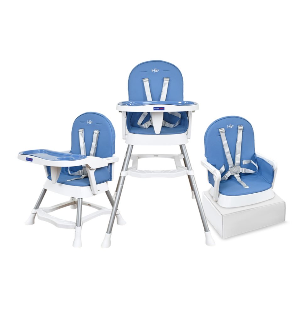 Silla Comedor Bebe Lyra Happy Baby Azul HAPPY BABY Caja x 1 