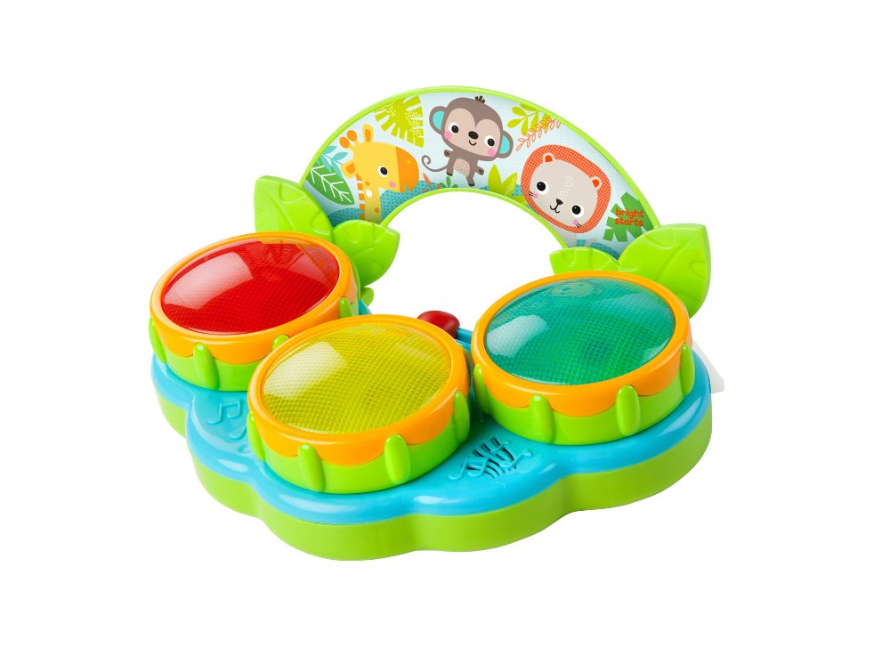 JUGUETE BEBE TAMBOR MUSICAL SAFARI BRIGHT STARTS 52269 Bright Starts caja individual x 1