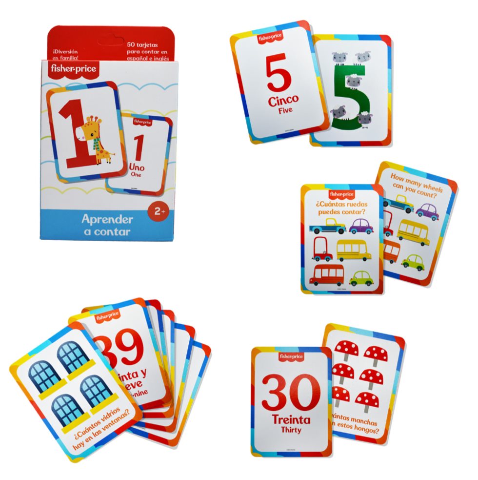 TARJETAS DIDACTICAS APRENDE LOS NUMEROS FISHER PRICE FP-NUMBER FISHER PRICE Individual x 1 
