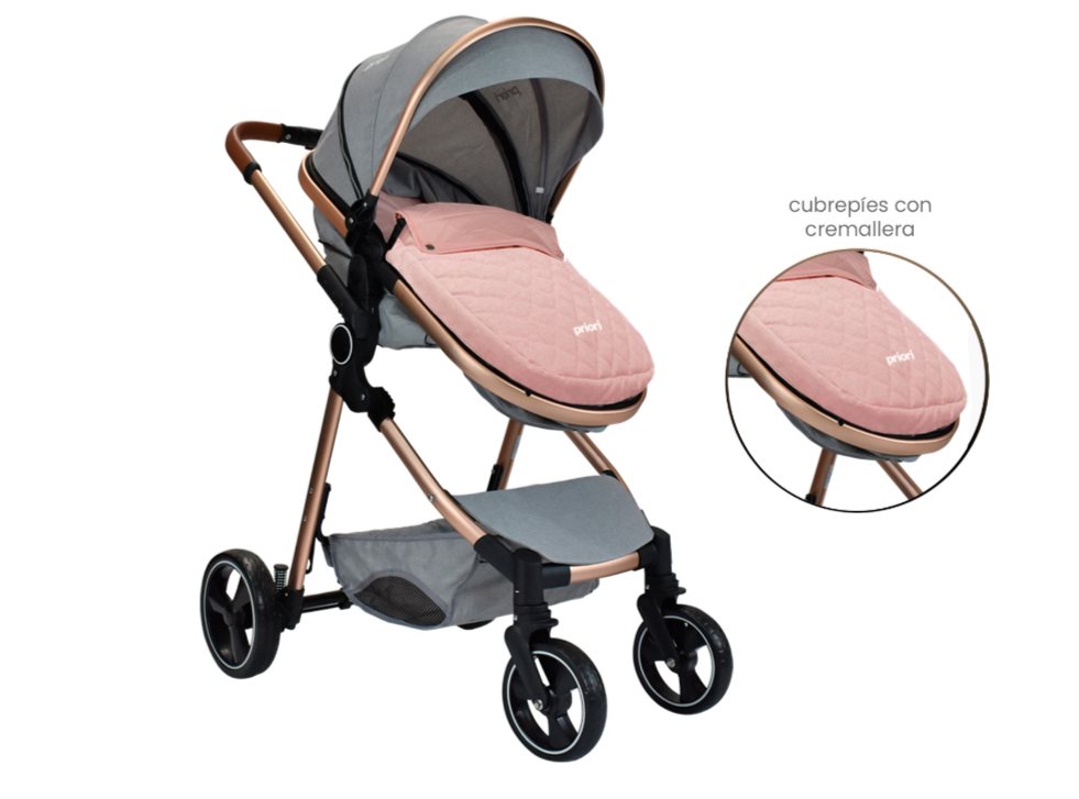 COCHE BEBE PRIORI MIKE ROSADO PRIORI CAJA INDIVIDUAL x 1 