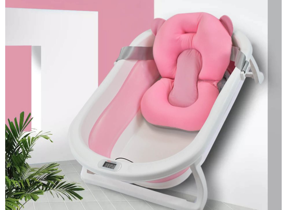 BAÑERA BEBE COJIN HAPPY BABY HAWAI ROSADA HAPPY BABY Caja individual x 1 