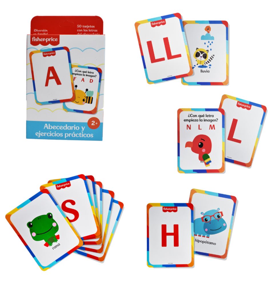 TARJETAS DIDACTICAS APRENDE EL ALFABETO FISHER PRICE FP-ALPHABET FISHER PRICE Individual x 1 
