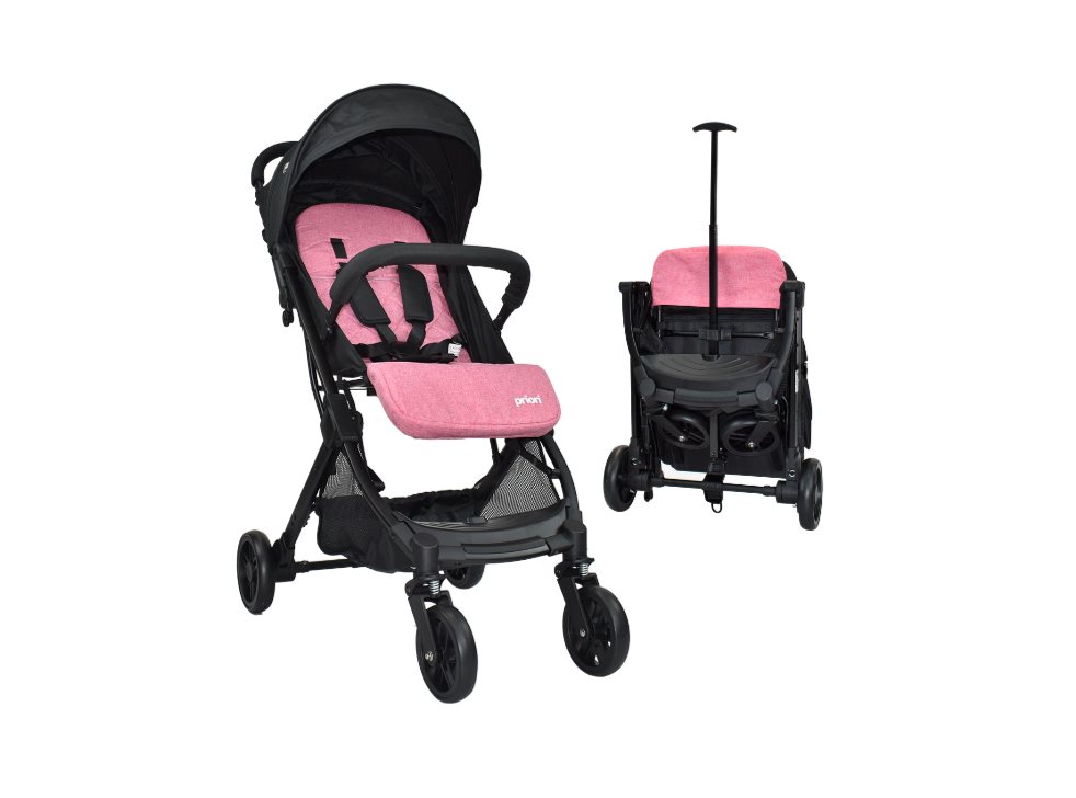 COCHE TIPO MALETA BEBE PRIORI ARGUS ROSADO PRIORI CAJA INDIVIDUAL x 1  