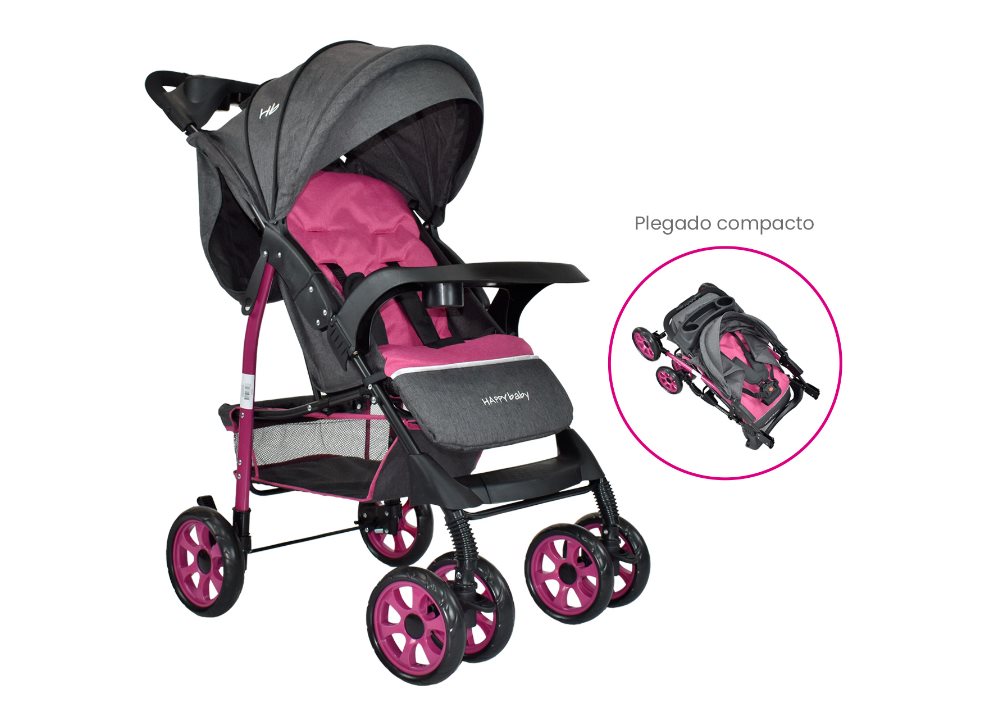 COCHE  HAPPY BABY KLAUS ROSADO HAPPY BABY Caja individual x 1  