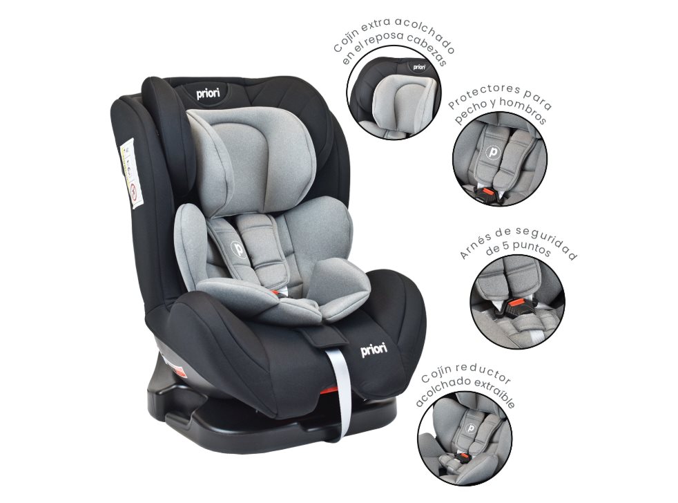 SILLA PARA CARRO BEBE PRIORI PRIX NEGRA PRIORI CAJA INDIVIDUAL x 1 