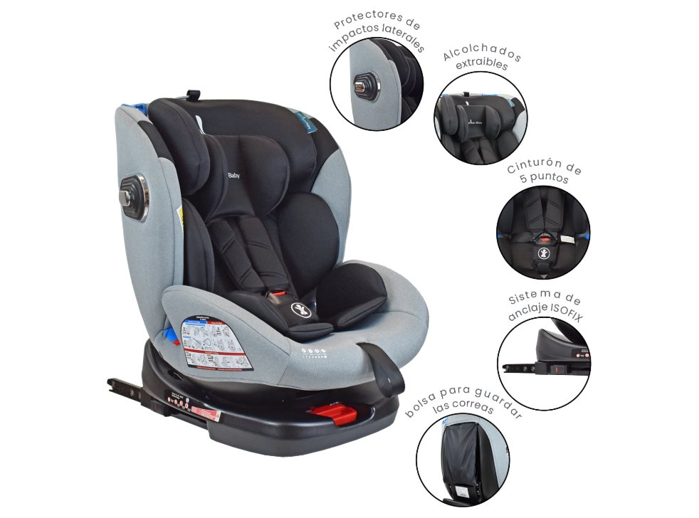 SILLA PARA CARRO BEBE PREMIUYM BABY WINNER NEGRA PREMIUM BABY CAJA INDIVIDUAL x 1 