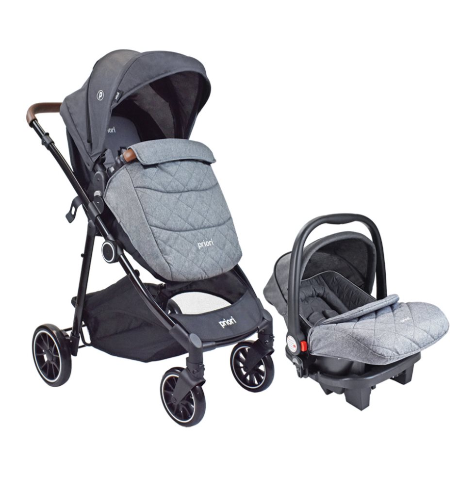 Coche bebé Travel System Aria Negro Priori PRIORI Caja x 1 Nuestro exclusivo coche diseñado para ofrecer una experiencia inigualable. Desde la suavidad del tapizado lavable hasta la practicidad en cada detalle, este coche es mucho más que un medio de transpor