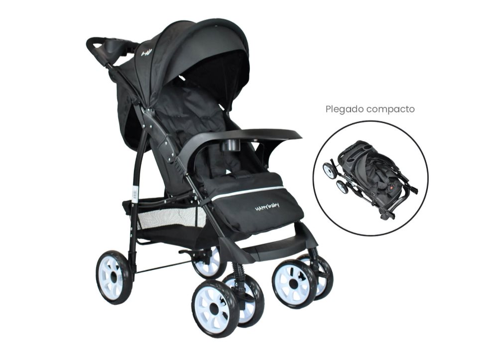 COCHE BEBE HAPPY BABY KLAUS NEGRO HAPPY BABY Caja individual x 1  