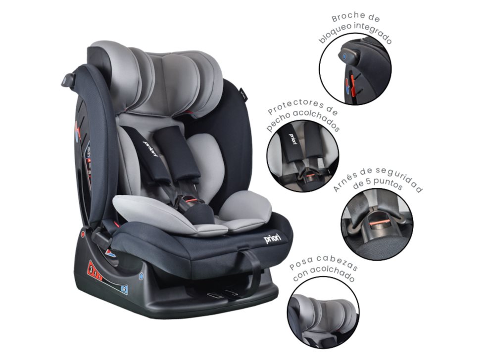 SILLA DE CARRO BEBE PRIORI ZEN GRIS PRIORI CAJA INDIVIDUAL x 1 SILLA DE CARRO BEBE PRIORI ZEN GRIS