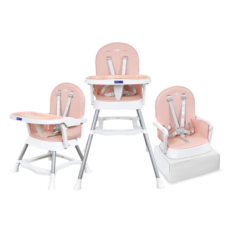 Silla Comedor Bebe Lyra Happy Baby Rosa HAPPY BABY Caja x 1 