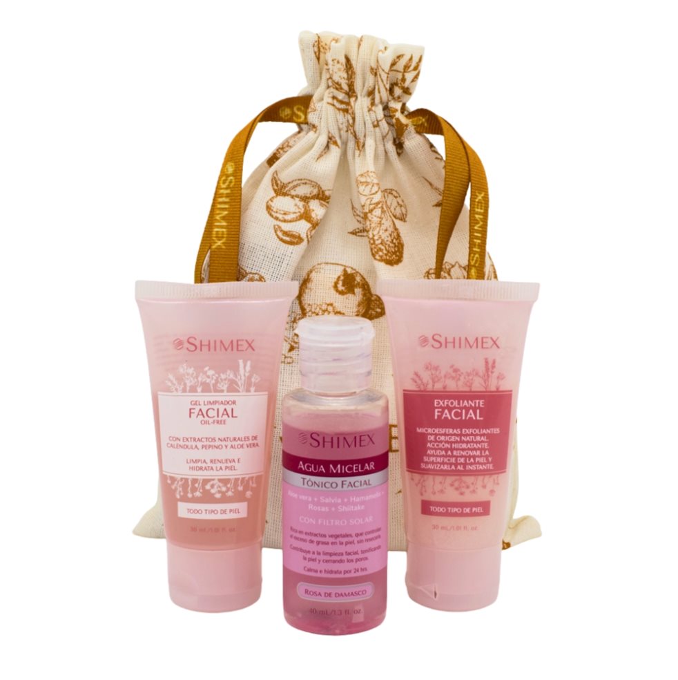 KIT ON THE GO CUIDADO FACIAL  SHIMEX 30 ml, 40 ml, 30 ml x 3 UND undefined