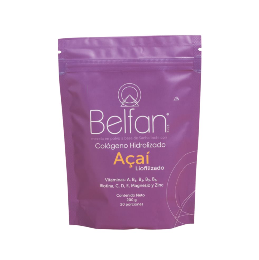 Colágeno Hidrolizado Belfan Açaí x 200g Belfan Bolsa x 1 