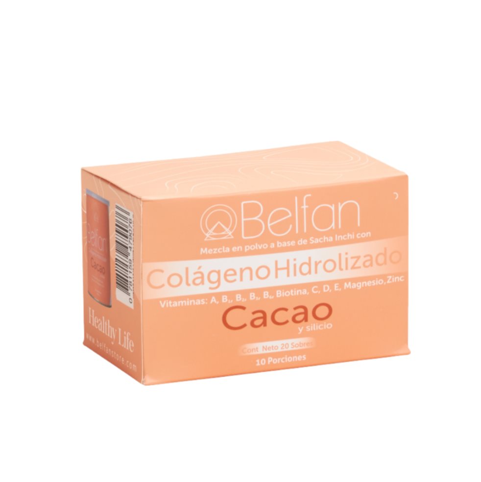 Colágeno Hidrolizado Belfan Caja Cacao x 20 Sobres Belfan Sobres x 20 