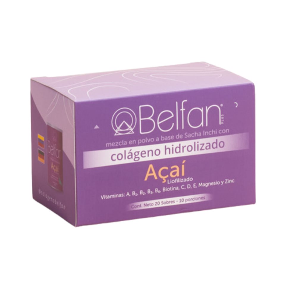 Colágeno Hidrolizado Belfan Caja Açaí x 20 Sobres Belfan Sobres x 20 