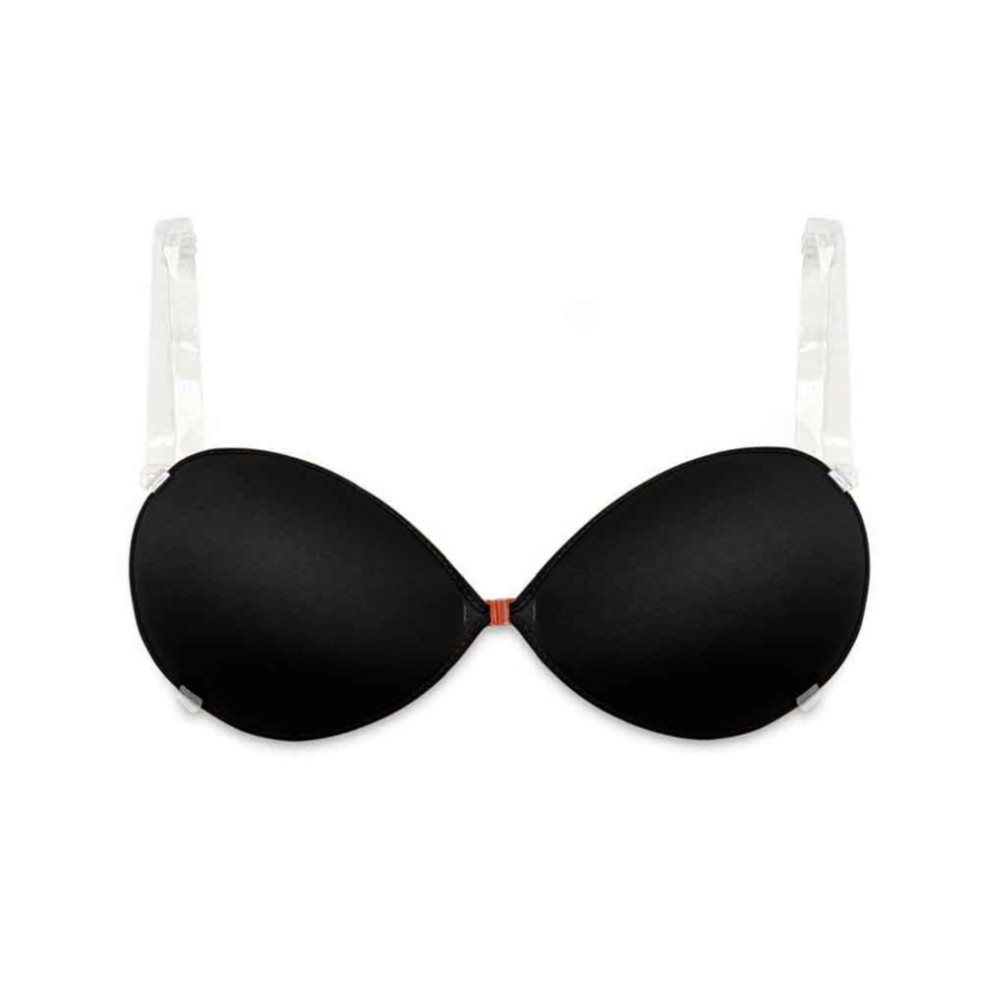 Brasier adhesivo copa profunda / Maxy cover bra / ISA-04/ Talla E / Color negro  Bella confidence  Caja  x 1 