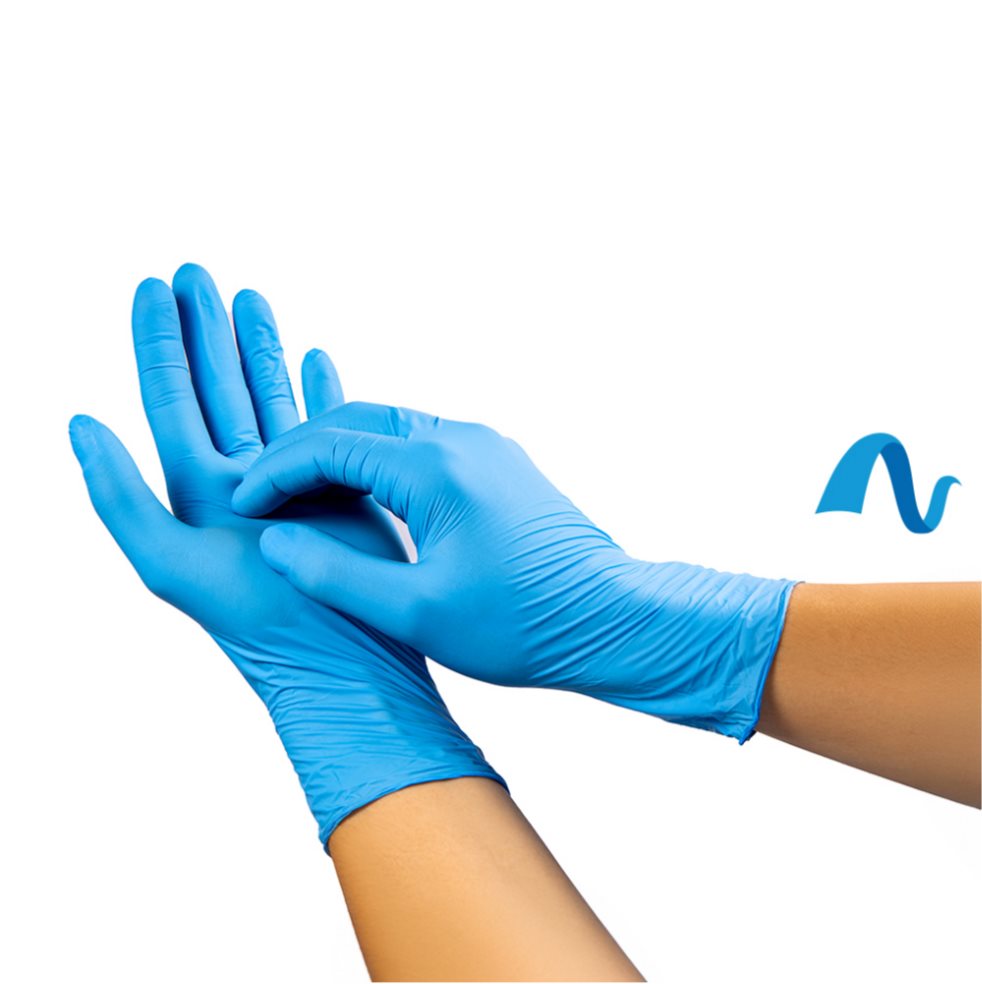 Guante de Nitrilo No Estéril Sin Talco Azul Talla S Caja x 100 Unidades Medical Supplies  100 x 100