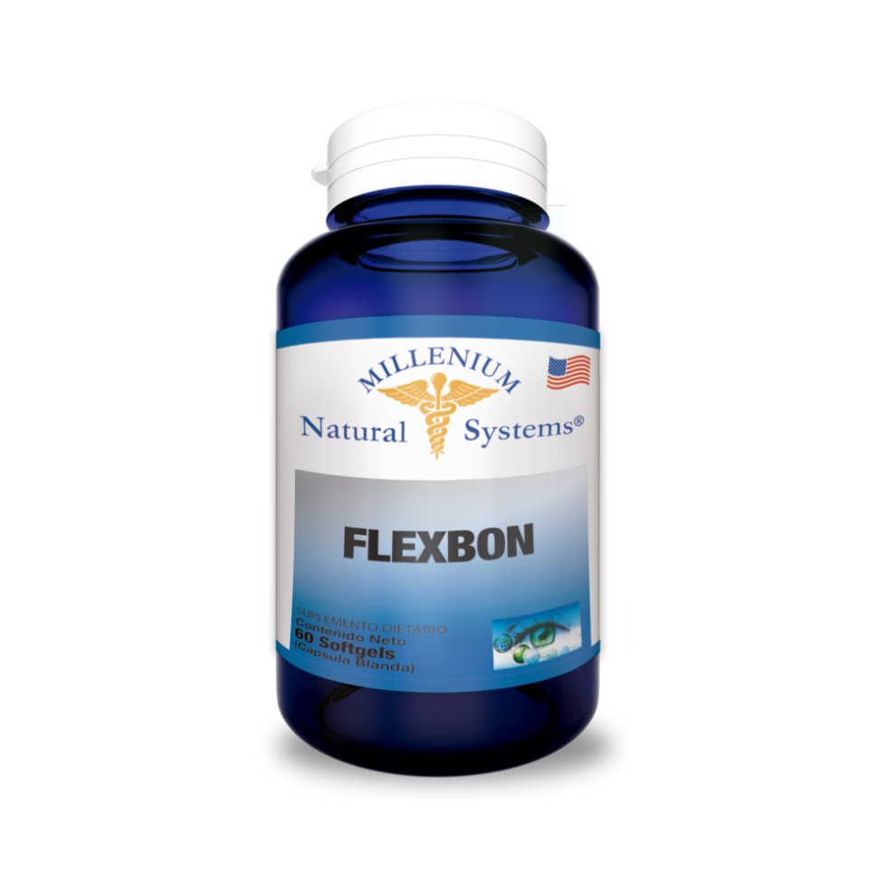 FLEXBON (Citrato de magnesio+Colágeno+Calcio+Vit D3) Natural Systems Frasco x 60 