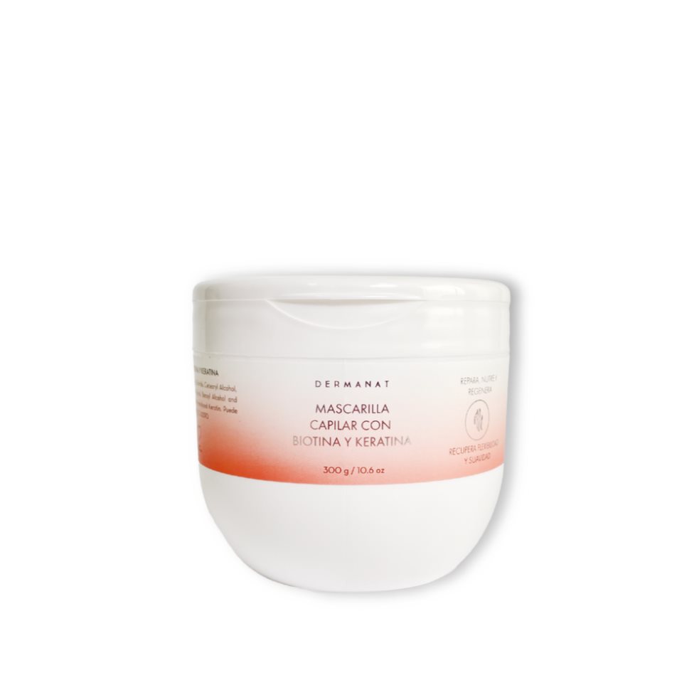 TRATAMIENTO CAPILAR CON BIOTINA Y KERATINA DERMANAT 300 ML x 1 