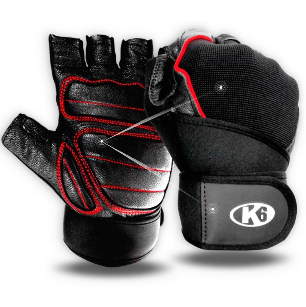 K6 Guantes Fitness Ice Border II - S K6 Papeleta x 1 Modelo: Ice Border IIProtecci&oacute;n y seguridad: cuenta con un sistema de protecci&oacute;n con gel Padding, que ofrece el mejor agarre al usuario y evita lesiones en las manos. Adem&aacute;s posee