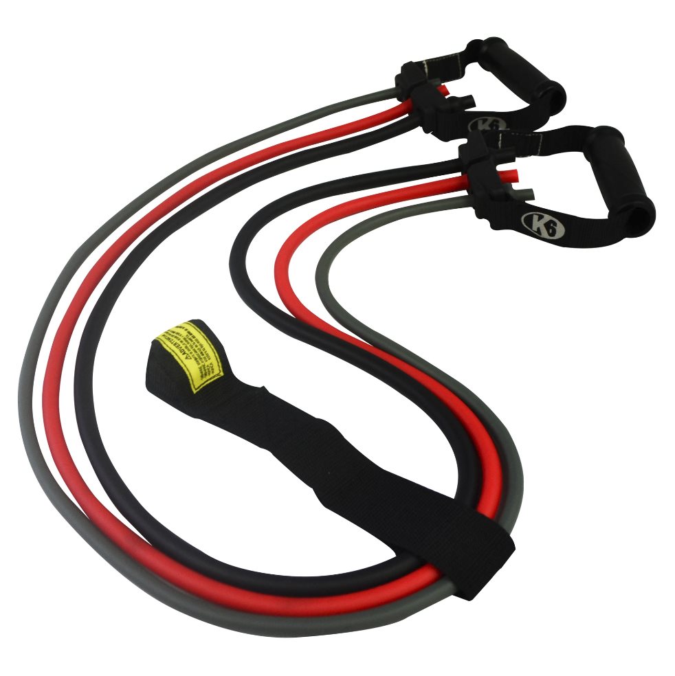 Bandas Elasticas Kit Teratubos Multiagarre Ejercicio Gym K6 K6 Papeleta x 1 DESCRIPCIÓN DEL PRODUCTO
Agarraderas acolchadas para un mejor agarre.
3 niveles de resistencia.
Accesorio para colocar en la puerta.
Incluye bolsa ligera de maya para transportarse.
Incluye pres