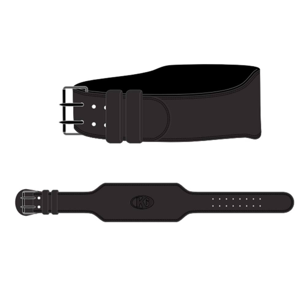 Cinturon Para Levantamiento De Pesas K6 Bull II Negro / M K6 PAPELETA x 1 