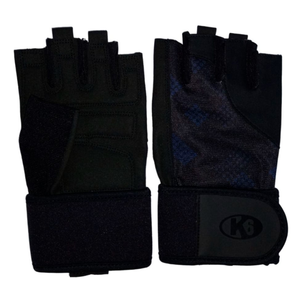Guantes Para Levantamiento De Peso K6 Oblivion+ (Azul, L) K6 Papeleta x 1 