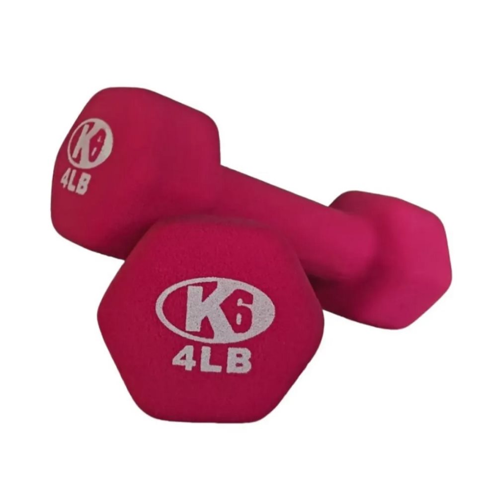 Mancuerna K6 de Neopreno 4LB K6 FTNESS CAJA x 1