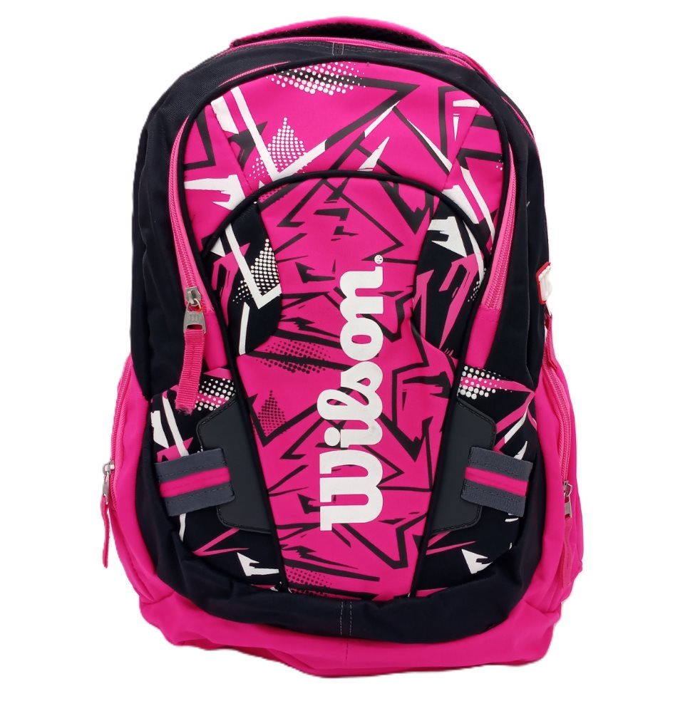 Morral Wilson Abstract Universitario Fucsia Wilson BOLSA x 1 Tu Morral de todos los días, ideal para llevar todo lo que necesitas a la Universidad, Colegio o tu lugar preferido.
CARACTERÍSTICAS
- Marca: Wilson.
- Modelo: Abstract Universitario.
- Com