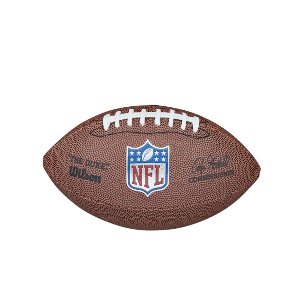 Balón de Fútbol Americano Mini Wilson NFL The Duke Wilson Bolsa x 1 