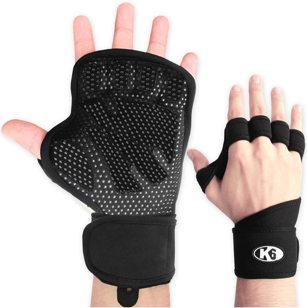 Calleras Para Cossfit Gym Con Muñequera Grip Premium K6 / L K6 PAPELETA x 2 Los Grip Premium de K6 son la alternativa a los guantes para aquellos que quieran la mayor libertad de movimiento y respirabilidad. Construidos en neopreno, cuentan con acolchado y patrón antideslizan