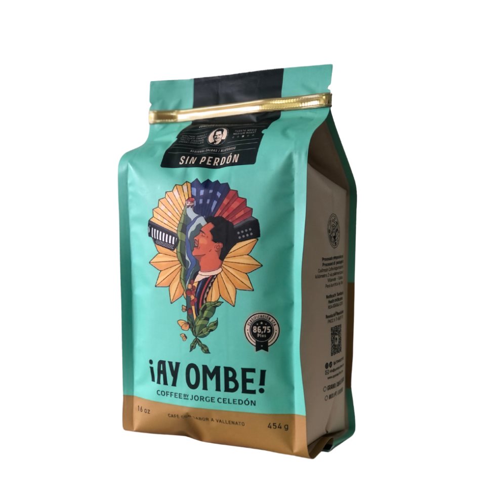 CAFE MOLIDO SIN PERDON CAFÉ CON NOTAS DE RON Y MANDARINA, QUE OFRECE UNA EXPERIENCIA SENSORIAL ÚNICA, COMBINANDO EL  AY OMBE COFFEE BY JORGE CELEDON LIBRA AMERICANA x 464 undefined