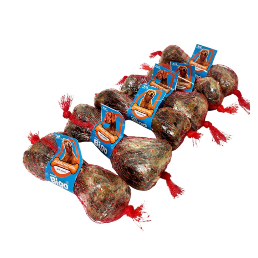 Combo huesos natural, Natural BIGO, Deshidratados, 1  X 6 huesos Natural BIGO 6 und x 6 Nuestro combo incluye 6 huesos naturales deshidratados de cerdo, seleccionados cuidadosamente y procesados mediante deshidratación lenta para conservar todos sus nutrientes sin necesidad de conservant